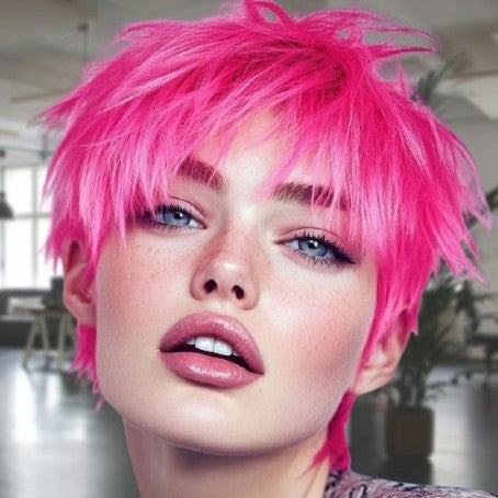 perruque femme rosea variante pinky