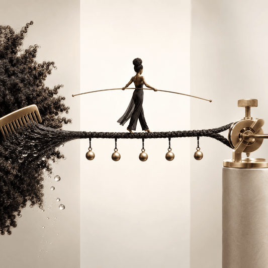 Extension cheveux crépus : équilibre entre tension, répartition du poids et préparation de la fibre lors de la pose