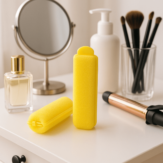 bigoudis curlyna couleur jaune format 1,5cm