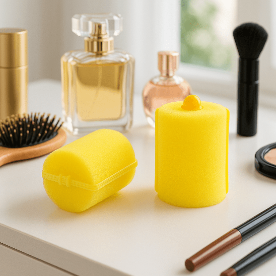 bigoudis curlyna couleur jaune format 3,5cm