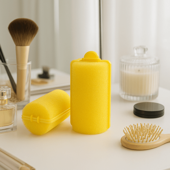 bigoudis curlyna couleur jaune format 3cm