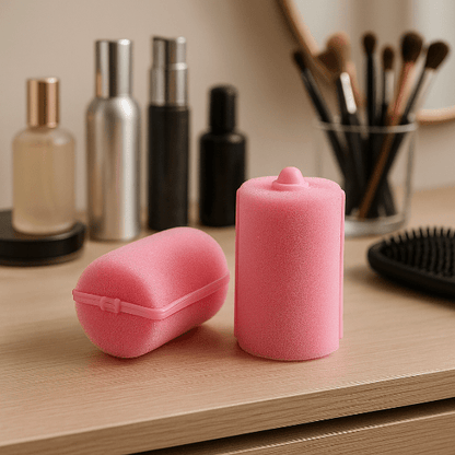 bigoudis curlyna couleur rose format 4cm