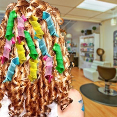 bigoudis flexiroll resultat dans les cheveux