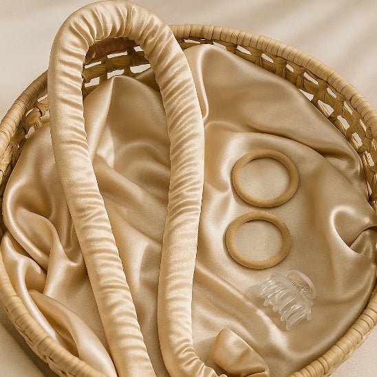 bigoudis pour cheveux rubanella couleur champagne