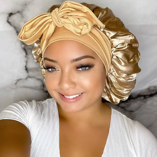 bonnet en satin moonwrap dore