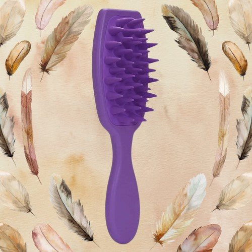 brosse a cheveux massalia violet