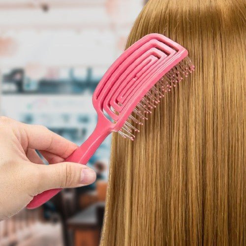brosse a cheveux ondaya couleur rose