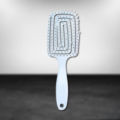 brosse a cheveux ondaya bleu