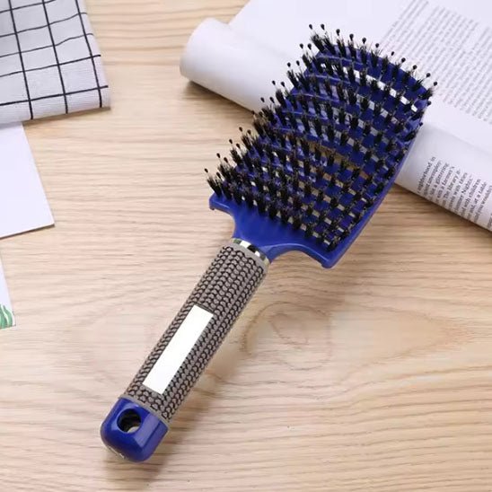brosse a cheveux purebrin bleu