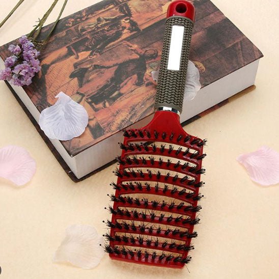 brosse a cheveux purebrin rouge