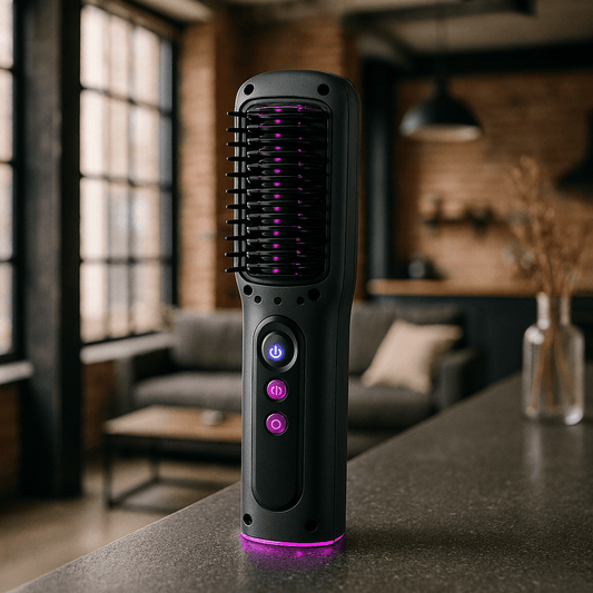 brosse chauffante lissante nevola noir