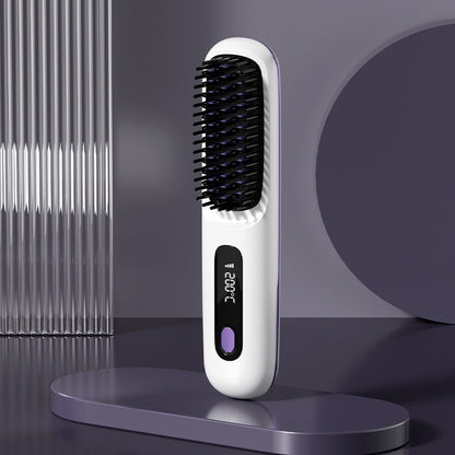brosse chauffante nelya blanc