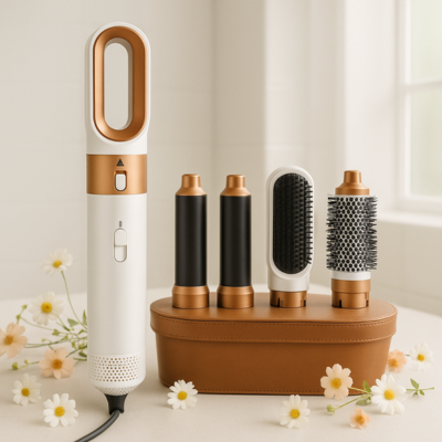 brosse soufflante zephee blanc coffret brun