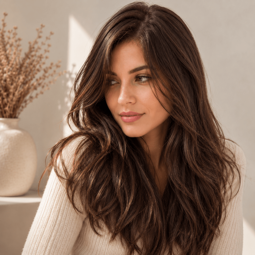 extension adhesive fixea brun chocolat