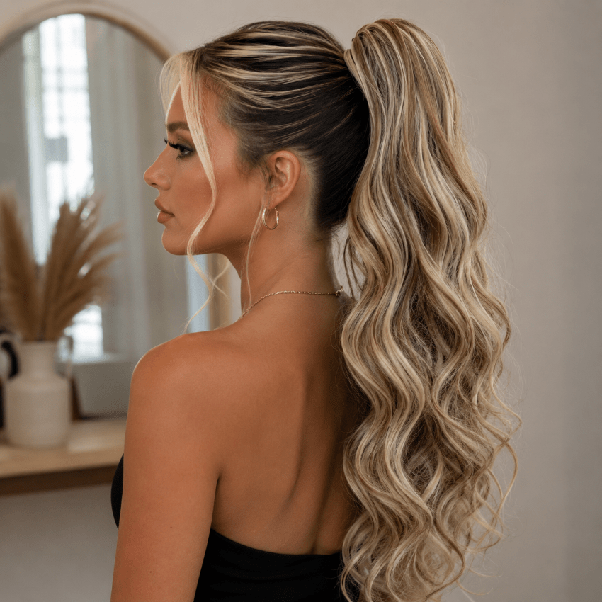 extension cheveux oreaclip couleur blond cendre dore
