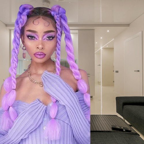 extension cheveux colorissima variante lavande