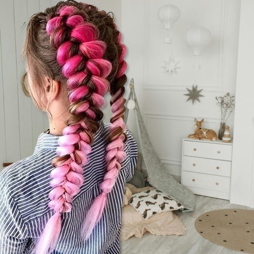 extension cheveux colorissima variante rose electrique