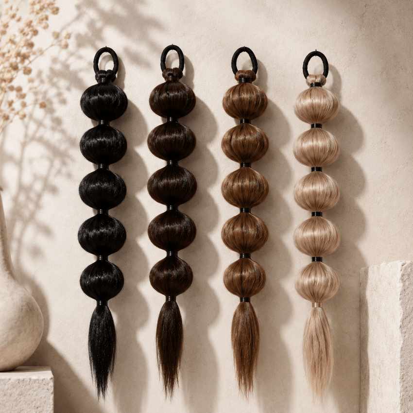extension cheveux bubbletail quatuor de couleurs