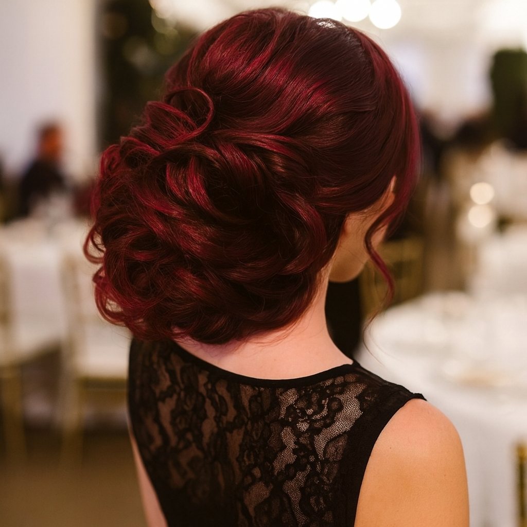 extension cheveux noblebun variante bordeau