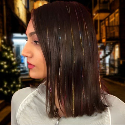 extension cheveux scintillia dore