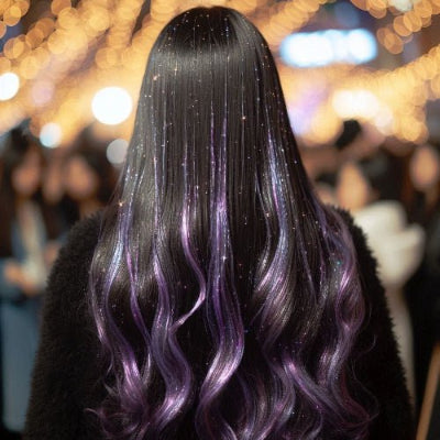 extension cheveux scintillia violet