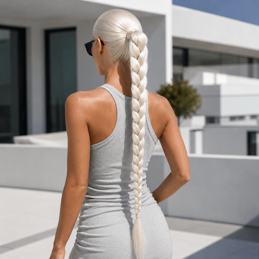 extension cheveux blondiva blond platine