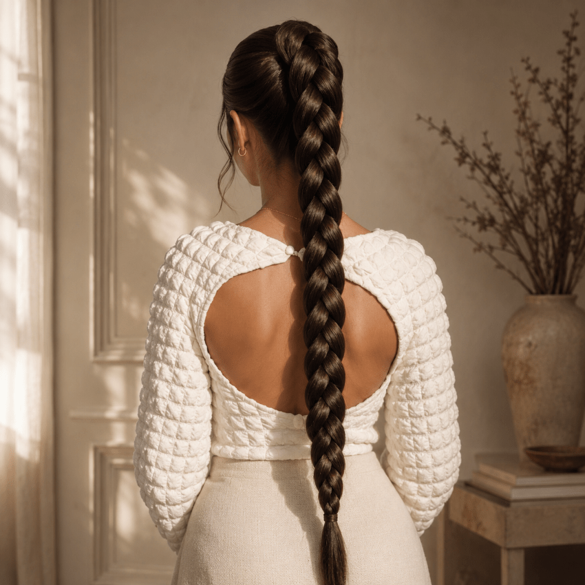 Extension cheveux cavalee brun foncé
