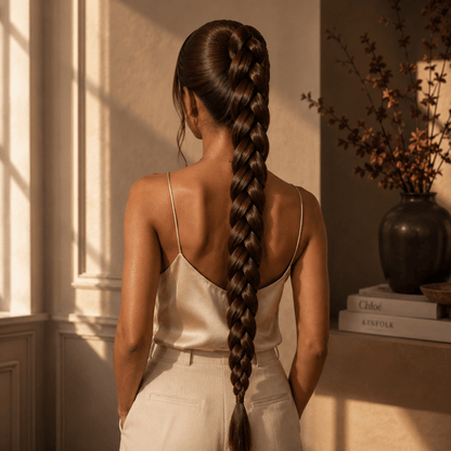 Extension cheveux cavalee brun chocolat