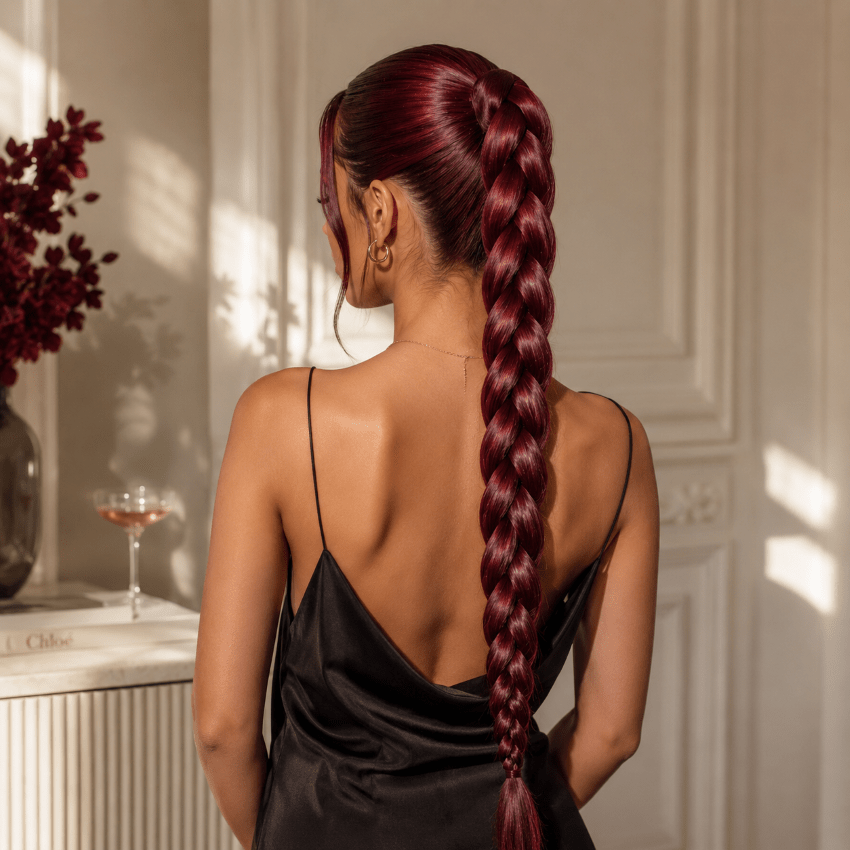Extension cheveux cavalee cherry cola