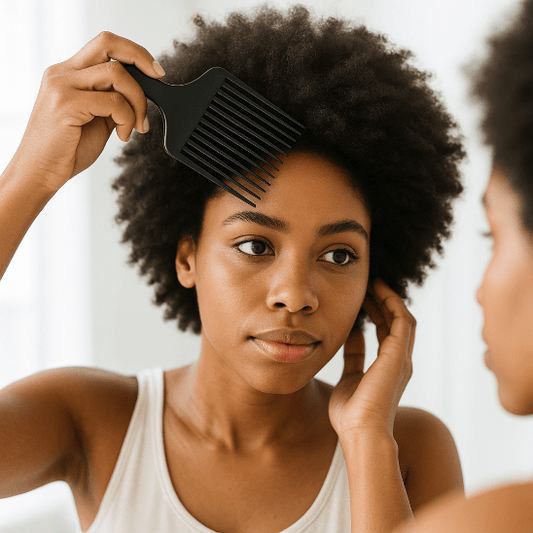 PEIGNE AFRO | CARBONCURL™ - Beauté Æterna