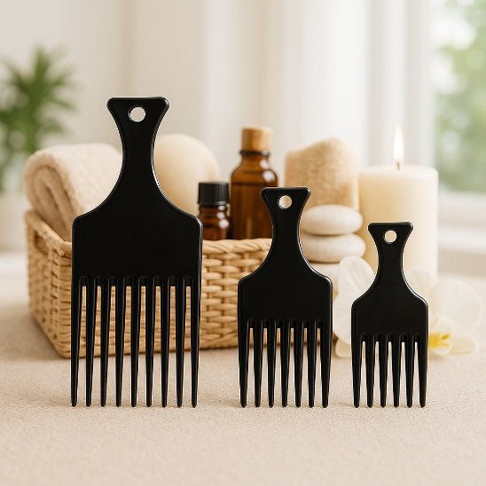 peigne afro carboncurl presentation trio