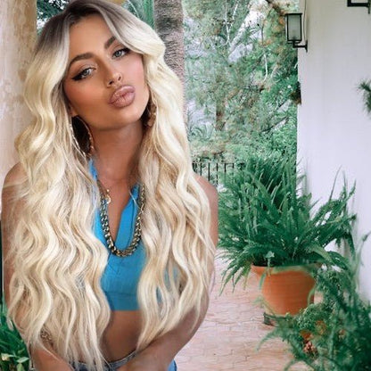 perruque blonde goldenhalo blond platine caroussel