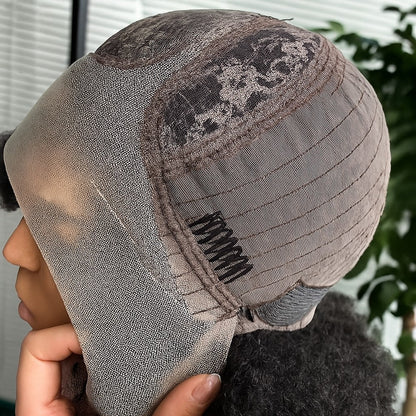 perruque cheveux naturels afroluxe bonnet dentelle invisible