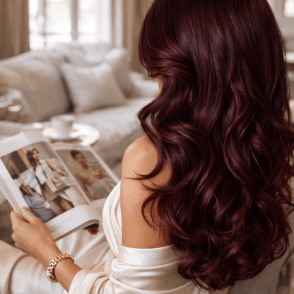 perruque cheveux naturels bordeaux bordolysa ondulations