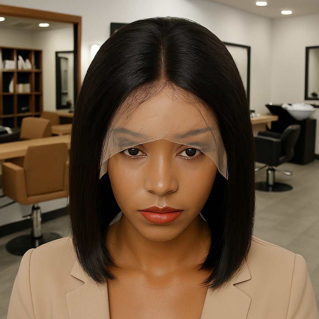 perruque cheveux naturels truebob dentelle invisible