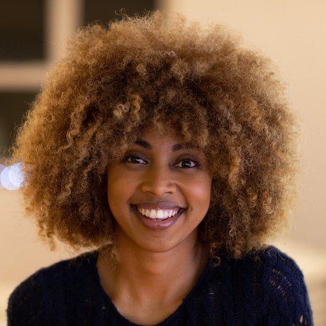 perruque femme afroglow noir chatain clair