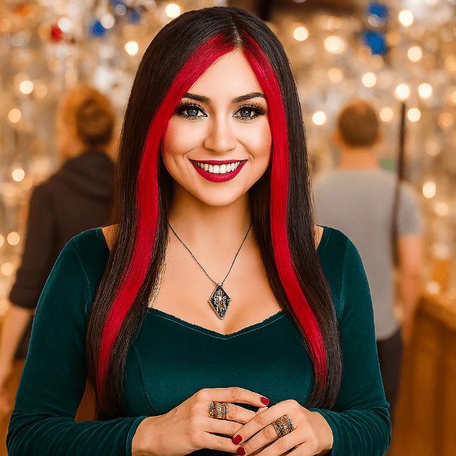 perruque femme chromatik rouge eclatant