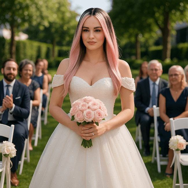 perruque femme chromatik couleur rose