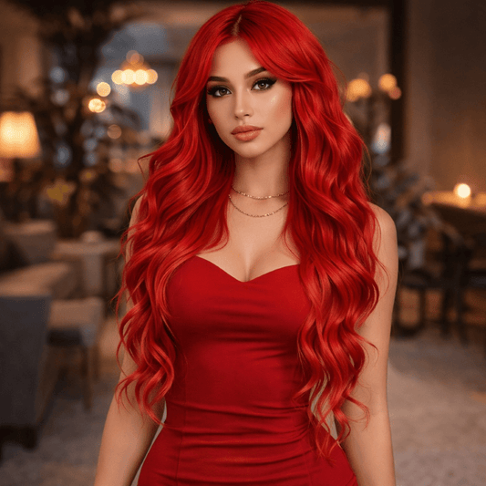 perruque femme hairmuse teinte paprika