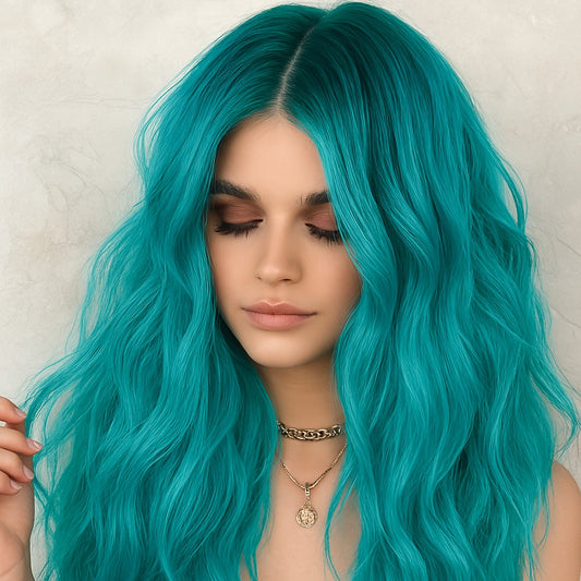 perruque femme hairmuse couleur bleue