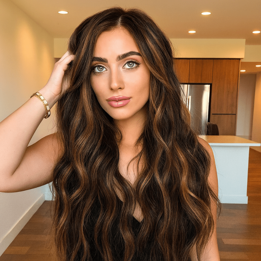 perruque femme mystikcurl brun fonce