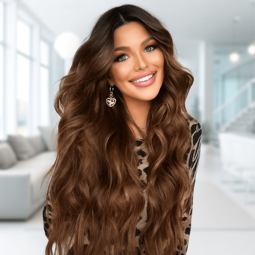 perruque femme mystikcurl chocolat