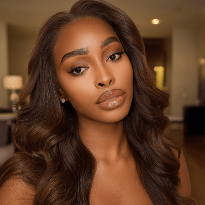 perruque naturelle mokalia brun chocolat